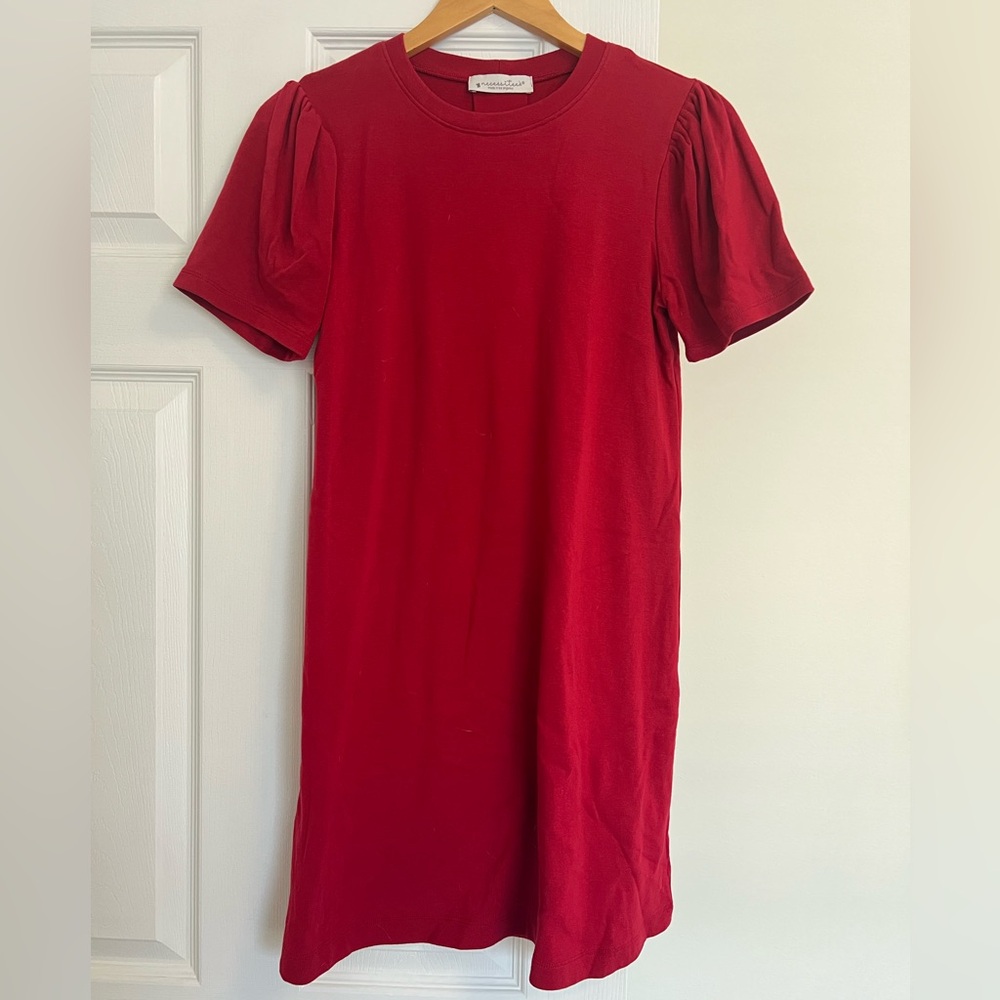 Crimson Tshirt Dress